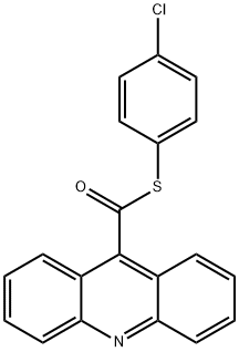 9-Acridinecarbothioic acid S-(4-chlorophenyl) ester Struktur