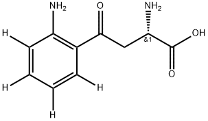 L-Kynurenine-d4 Trifluoroacetic Acid Salt Struktur