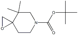 tert-butyl 4,4-dimethyl-1-oxa-6-azaspiro[2.5]octane-6-carboxylate Struktur