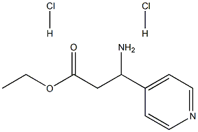 ETHYL 3-AMINO-3-(PYRIDIN-4-YL)PROPANOATE DIHYDROCHLORIDE Struktur