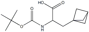 3-{bicyclo[1.1.1]pentan-1-yl}-2-{[(tert-butoxy)carbonyl]amino}propanoic acid Struktur