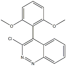 3-chloro-4-(2,6-dimethoxyphenyl)cinnoline Struktur