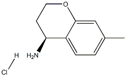 (4S)-7-METHYL-3,4-DIHYDRO-2H-1-BENZOPYRAN-4-AMINE HCl, 1956436-49-9, 結(jié)構(gòu)式