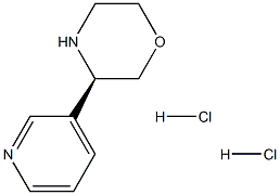 (R)-3-(Pyridin-3-yl)morpholine dihydrochloride Struktur