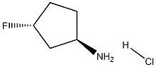 (1R,3R)-3-fluorocyclopentan-1-amine hydrochloride Struktur