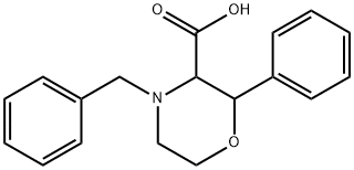 4-Benzyl-2-phenyl-morpholine-3-carboxylic acid Struktur