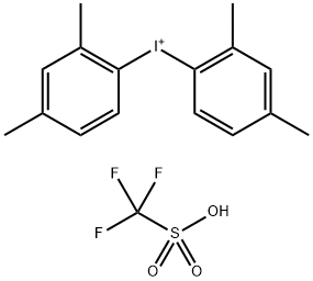 bis(2,4-dimethylphenyl)iodonium trifluoromethanesulfonate Struktur