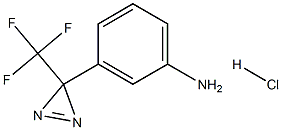 3-[3-(trifluoromethyl)-3H-diazirin-3-yl]aniline hydrochloride Struktur