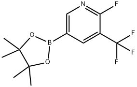 6-Fluoro-5-trifluoromethylpyridine-3-boronic acid pinacol ester Struktur