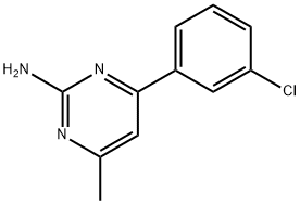 2-Amino-4-(3-chlorophenyl)-6-methylpyrimidine Struktur