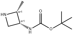 tert-butyl N-[cis-2-methylazetidin-3-yl]carbamate Struktur