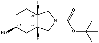 (3aS,5R,7aR)-tert-butyl 5-hydroxyhexahydro-1H-isoindole-2(3H)-carboxylate Struktur