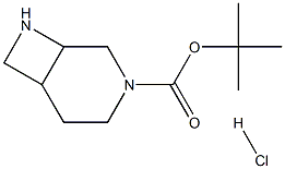 TERT-BUTYL 3,8-DIAZABICYCLO[4.2.0]OCTANE-3-CARBOXYLATE HYDROCHLORIDE Struktur