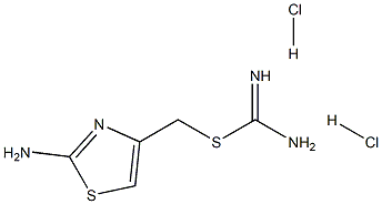 {[(2-amino-1,3-thiazol-4-yl)methyl]sulfanyl}methanimidamide dihydrochloride Struktur