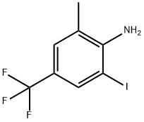 2-Iodo-6-methyl-4-(trifluoromethyl)aniline Struktur