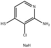 2-amino-3-chloro-4-mercaptopyridine Struktur