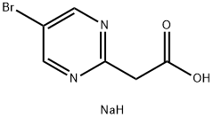 sodium 2-(5-bromopyrimidin-2-yl)acetate Struktur