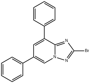 2-bromo-6,8-diphenyl-[1,2,4]triazolo[1,5-a]pyridine Struktur