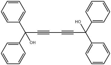 1,3-Butadiyne-1,4-diylbis(diphenylmethanol) Struktur