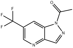 1-(6-Trifluoromethyl-pyrazolo[4,3-b]pyridin-1-yl)-ethanone Struktur