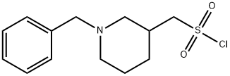 (1-benzylpiperidin-3-yl)methanesulfonyl chloride Struktur