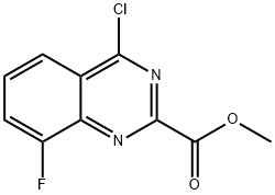 methyl 4-chloro-8-fluoroquinazoline-2-carboxylate Struktur