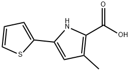 3-Methyl-5-(thiophen-2-yl)-1H-pyrrole-2-carboxylic acid Struktur