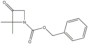 benzyl 2,2-dimethyl-3-oxoazetidine-1-carboxylate Struktur