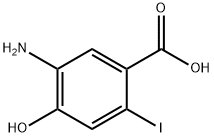 5-Amino-4-hydroxy-2-iodo-benzoic acid Struktur