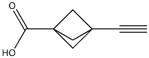 3-ethynylbicyclo[1.1.1]pentane-1-carboxylic acid Struktur