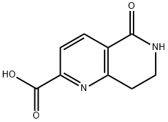 5-oxo-5,6,7,8-tetrahydro-1,6-naphthyridine-2-carboxylic acid Struktur