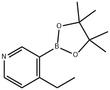 4-Ethylpyridine-3-boronic Acid Pinacol Ester Struktur