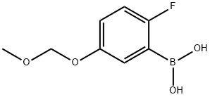 2-Fluoro-5-(methoxymethoxy)phenylboronic acid Struktur