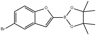 2-(5-bromo-1-benzofuran-2-yl)-4,4,5,5-tetramethyl-1,3,2-dioxaborolane Struktur