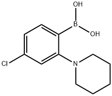 4-Chloro-2-(piperidin-1-yl)phenylboronic acid Struktur