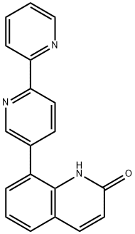 2(1H)-Quinolinone, 8-[2,2'-bipyridin]-5-yl- Struktur