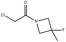 2-chloro-1-(3-fluoro-3-methylazetidin-1-yl)ethan-1-one Struktur