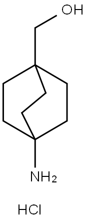 (4-Aminobicyclo[2.2.2]octan-1-yl)methanol hydrochloride Struktur