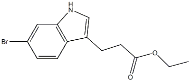 Ethyl 3-(6-Bromo-3-indolyl)propanoate Struktur