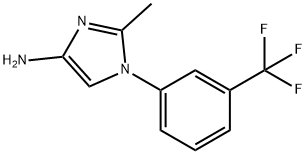 2-methyl-1-(3-(trifluoromethyl)phenyl)-1H-imidazol-4-amine Struktur