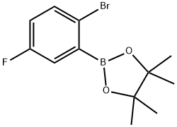 2-Bromo-5-fluorophenylboronic acid pinacol ester Struktur