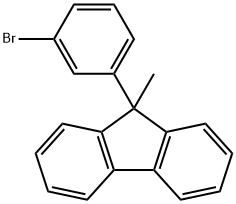 9-(3-Bromophenyl)-9-methyl-9H-fluorene Struktur