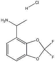 1-(2,2-Difluorobenzo[d][1,3]dioxol-4-yl)ethan-1-amine hydrochloride Struktur