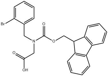 N-Fmoc-2-bromobenzyl-glycine Struktur