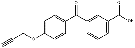 3-(4-(Prop-2-yn-1-yloxy)benzoyl)benzoic acid Struktur