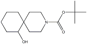 tert-butyl 7-hydroxy-3-azaspiro[5.5]undecane-3-carboxylate Struktur