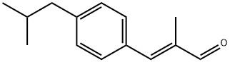 (2E)-3-(4-isobutylphenyl)-2-methylacrylaldehyde Struktur