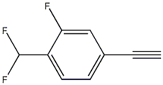 1-(Difluoromethyl)-4-ethynyl-2-fluoro-benzene Struktur