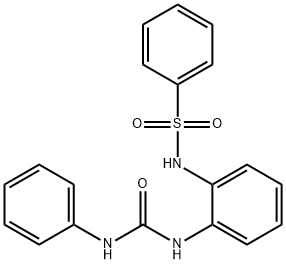 N-{2-[(phenylcarbamoyl)amino]phenyl}benzenesulfonamide Struktur