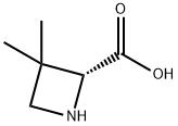 (2R)-3,3-dimethylazetidine-2-carboxylic acid Struktur